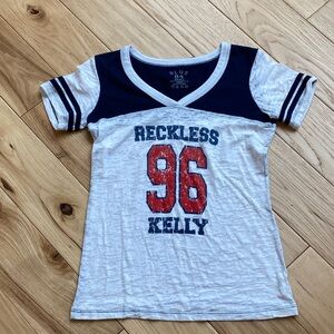 Concert Tee - White and Blue